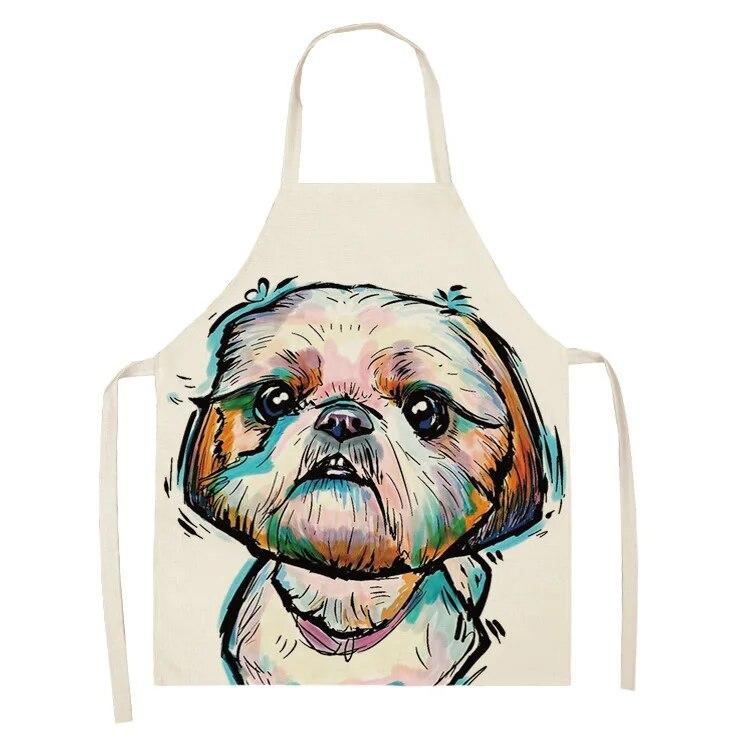 Household Kitchen Apron Nordic Polyester Animal Series Apron Polyester Overalls Adult Apron Polyester Material Apron