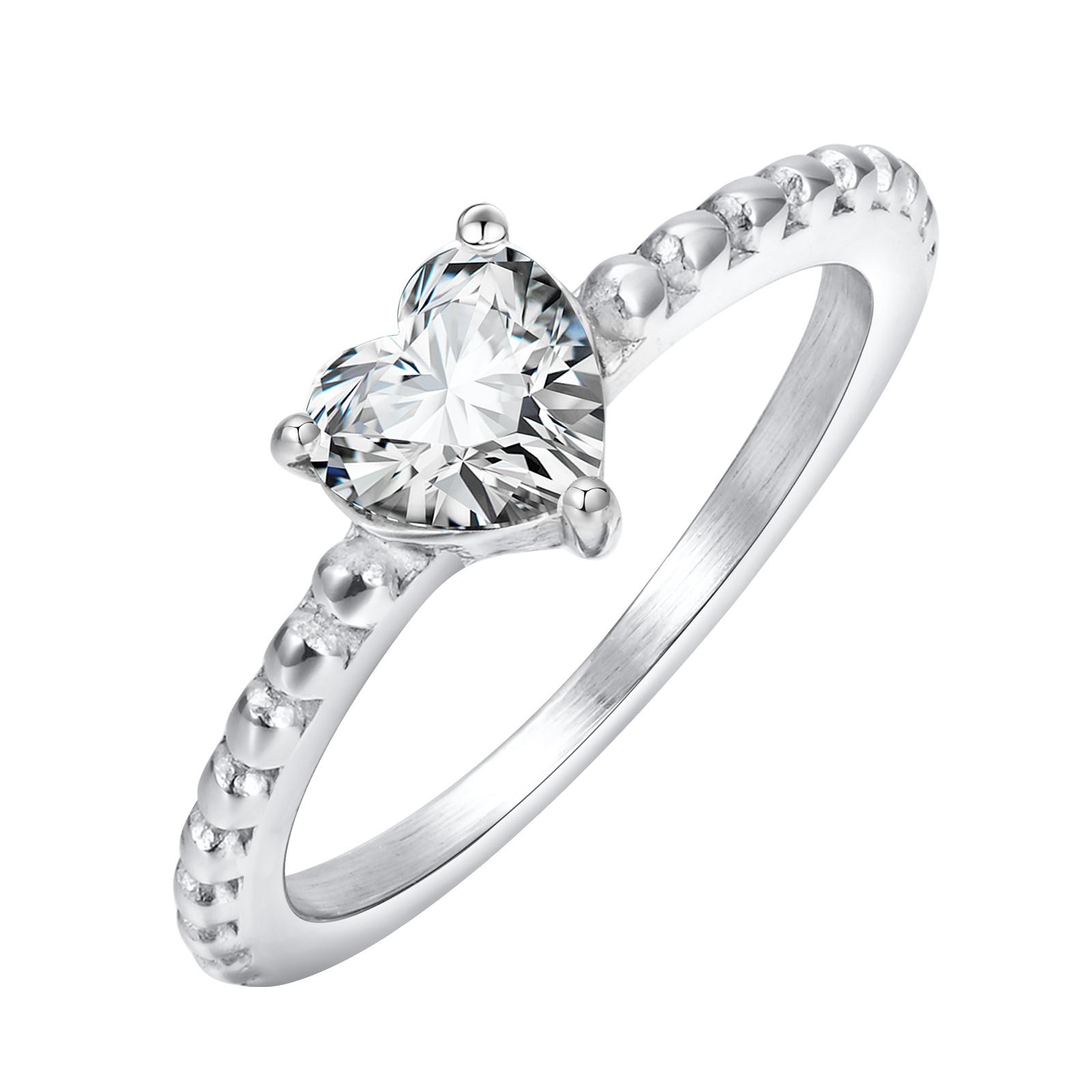 

Vnox женское кольцо с сердцем, сверкающие кубические цирконии, обручальные кольца в форме сердца, помолвочное кольцо с обещанием, подарок на годовщину 8