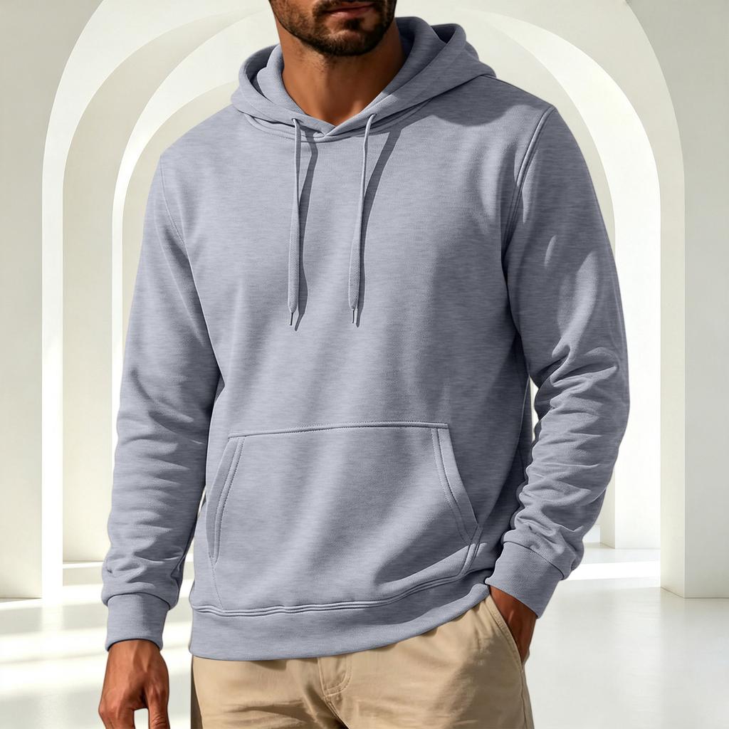 Men's Hoodie Long Sleeve Casual Pullover Sweatshirt for Everyday Wear