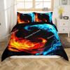 Yin Yang Duvet Cover King Queen Boho Trippy Psychedelic Art Comforter Cover Gossip Spark Bedding Set Microfiber Soft Quilt Cover