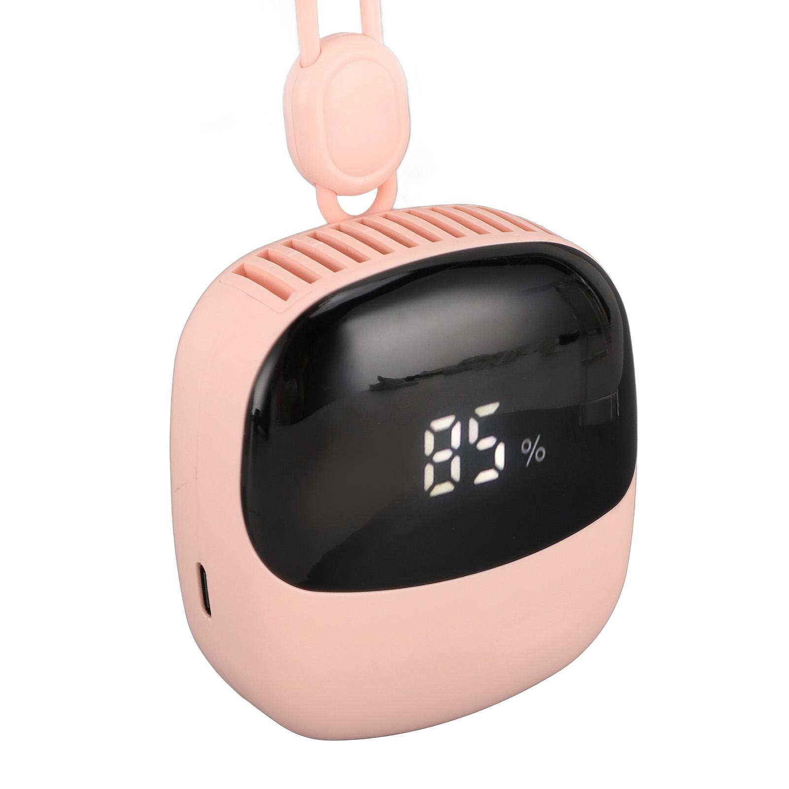 

USB Neck Hanging Fan Portable Handheld Cooling Necklace Fan Rechargeable Fan For Traveling Camping