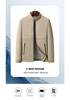 Spring Men's Stand-up Collar Jacket: Business Casual, Versatile, Middle-aged Commuting Style.