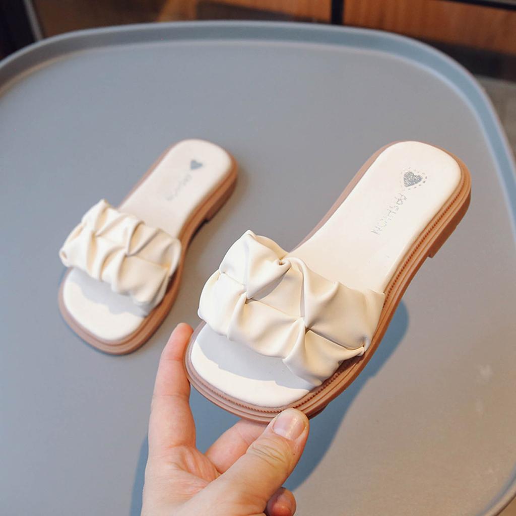 Cheap Toddler Shoes Baby Girls Cute Wrinkle Nonslip Soft Sole Beach