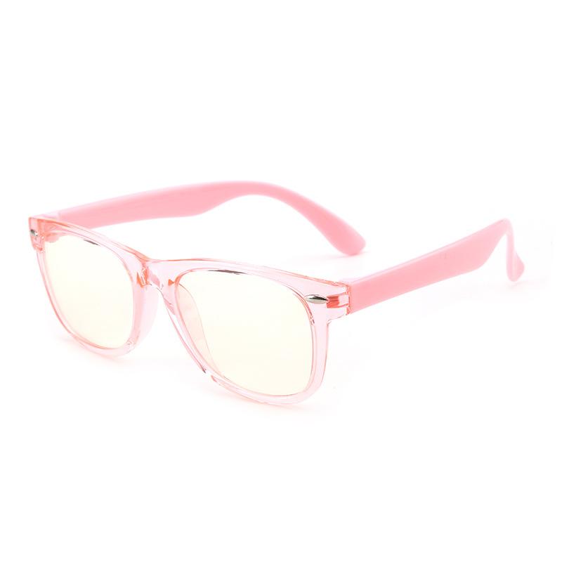 Square Anti Blue Light Glasses Kids TR90 Boys Girls Optic Flexible Prescription Eyeglasses Custom Myopic Hyperopic Glasses