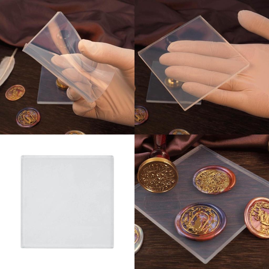 

Silicone Stamp Pad UV Resin Casting Mat Multipurpose UV Resin Mould for Kid Girl Boys Handicraft Crafts Practical X3UC China Mainland