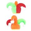 Color Block Clown Hat with White Pom Poms Halloween Party Hat Funny Joker Hat  Party
