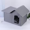 Waterproof Outdoor Cat House: Foldable, Removable, Washable, and Warm 4-Season Pet Villa Tent for Cats and Dogs.