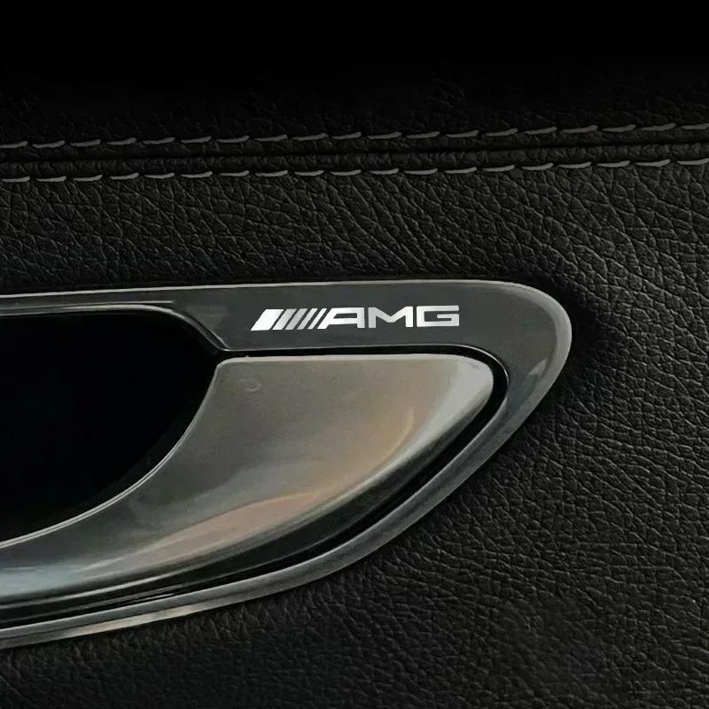 Car Badge Decals Auto Emblem Sticker Accessories For Mercedes Benz AMG Brabus Maybach Smart W204 GLC CLA GLK W205 W203 W206 W108 PA1