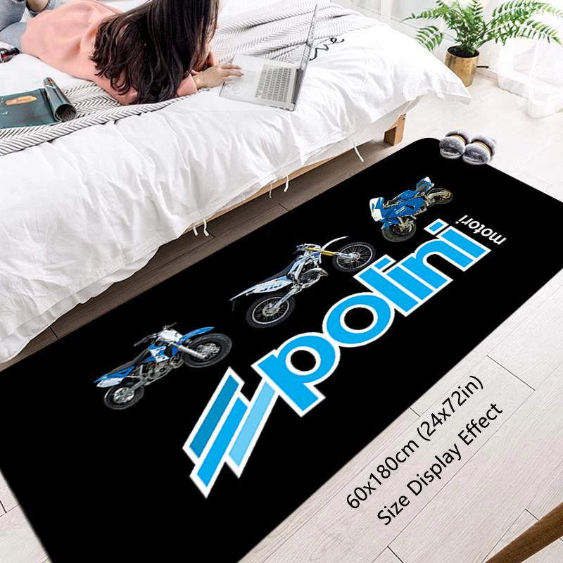 Interior Floor Mat P-Polini Italy Scooter Doormat Non-slip Foot Rug for Entryway Kitchen Carpet Bedroom Bedside Mats Home Decors