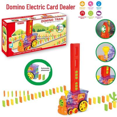 Kids' Electric Domino Train Toy - Automatic Block Dispenser