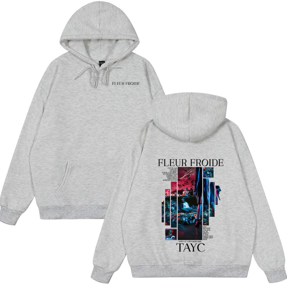 Rapper Tayc Fleur Froide Album Stampa Double Sided Uomo Donna Hip Hop Felpa Musica Pop Inverno Abbigliamento Uomo Stile Moda Streetwear