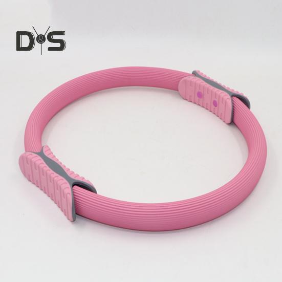 Inel Pilates pentru Femei cu Mânere Anti-alunecare pentru Tonifierea Picioarelor, Exerciții pentru Partea Interioară a Coapselor și Planșeul Pelvin, Cerc Yoga, Echipament Fitness pentru Gimnastică Acasă