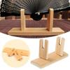 Durable Bamboo Display Holder Traditional Chinese Traditional Fans Accessories  Desktop Decoration