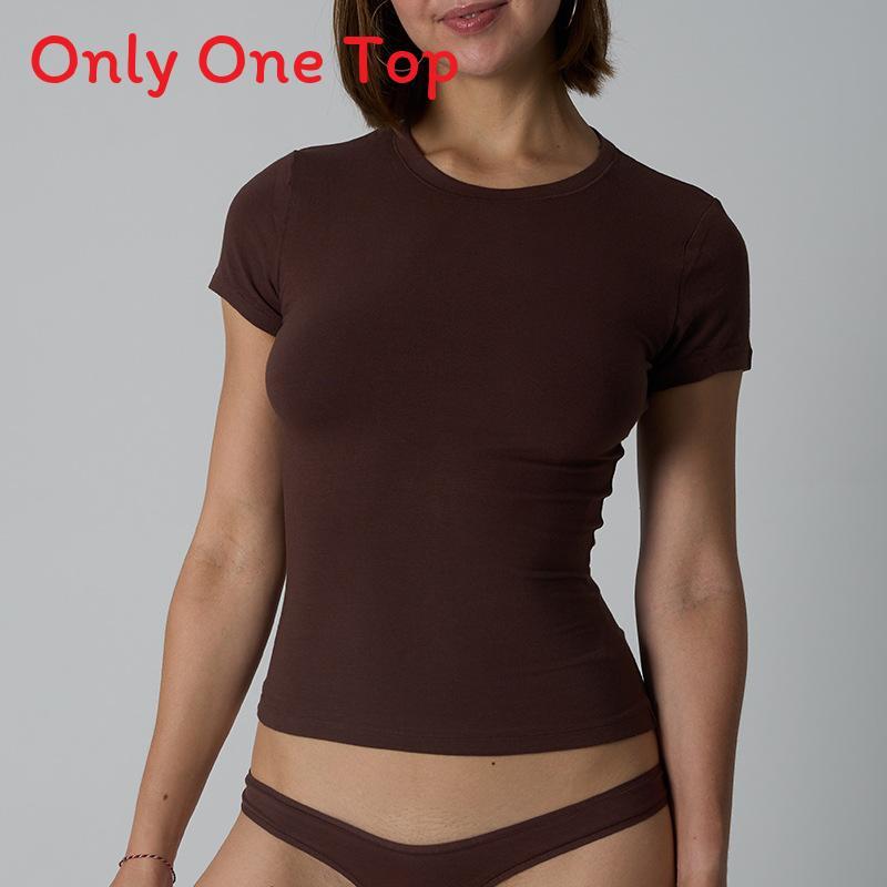 Cotton Jersey Tshirt For Women With Soft Stretch Fabric For Yoga And Casual Wear