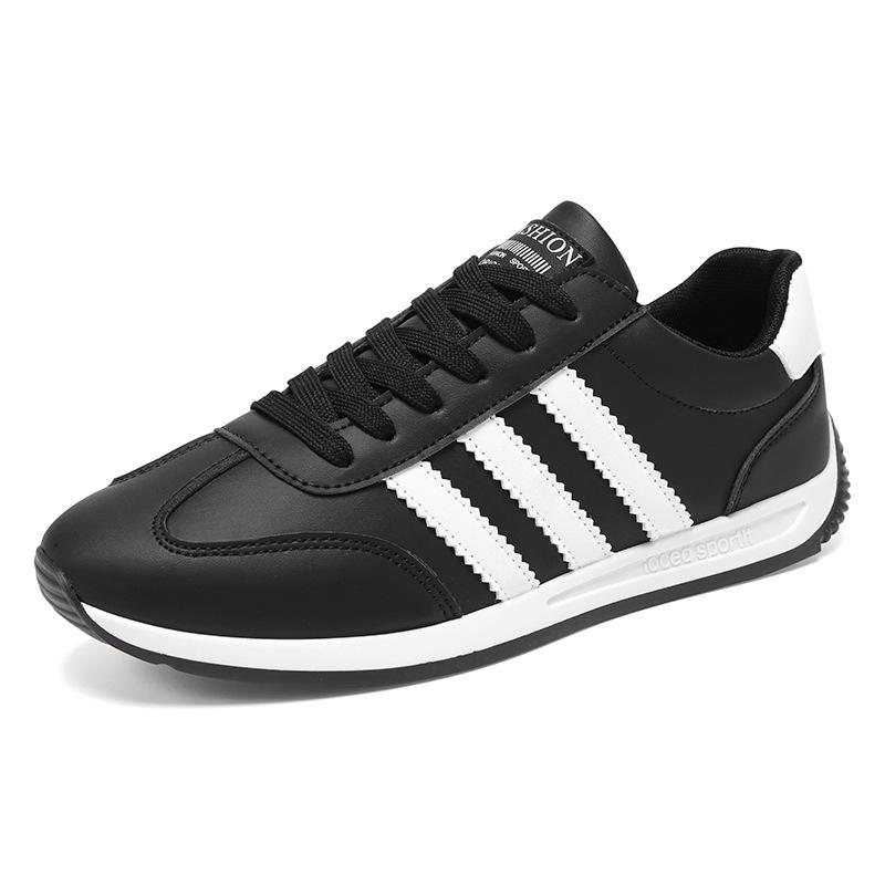 Forrest Gump Men's Retro Leather Sneakers - Breathable Stylish Casual Shoes with Soft Sole