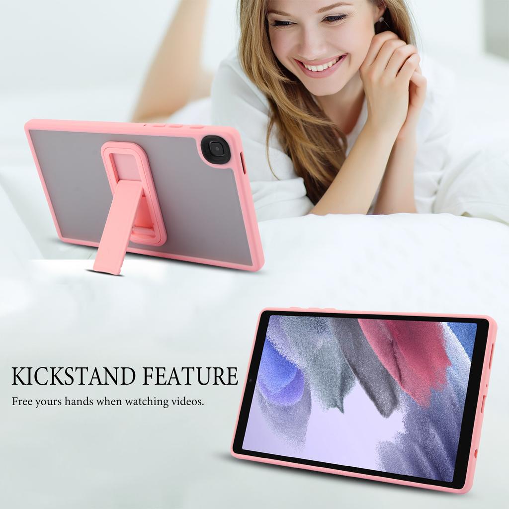 For Samsung Galaxy Tab A7 Lite 8.7-inch Case with Kickstand TPU+PC Skin-Touch Tablet Cover