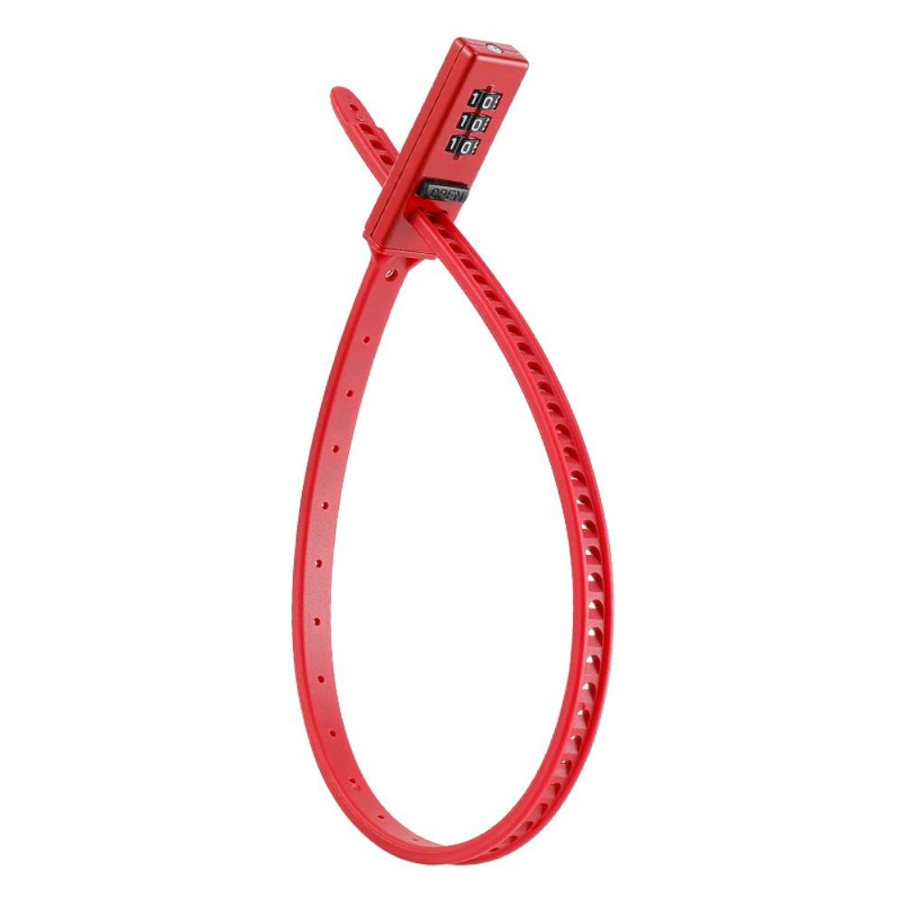 3-digit Password Bicycle Lock Adjustable Tie Lock Anti-theft Lock Helmet Lock Racing Bike