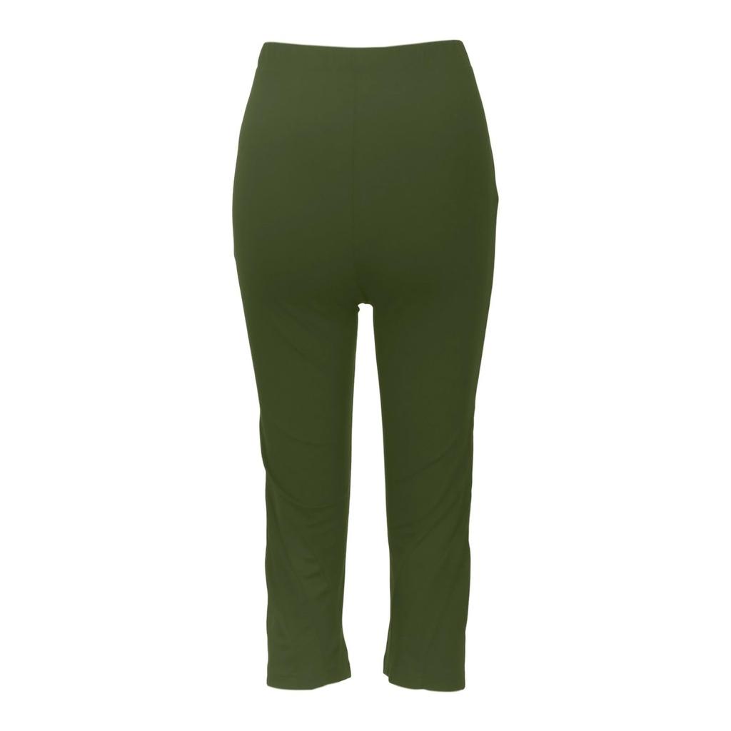 Modische farbige High-Waist-Sport-Yoga-Freizeit-Cropped-Hose für Damen