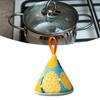 2PCS Cotton Pot Handle Cover Triangle Shape Anti-Scald Non-Slip Pot Lid Protector Heat Insulated Hanging Loop