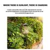 1 Solar Lamp, Featuring Moon And Star Patterns, An Outdoor Garden Decoration Lamp, An Iron Lamp For The Courtyard, A Party Gift