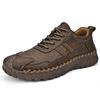 Spring large size soft-soled British style retro casual leather shoes