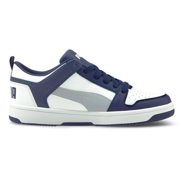 PUMA Rebound Lay Up Lo Sl Low Top Board Shoes Blue/White Unisex 369866-13