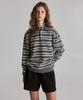 LESATELIER Riven Stripe Collar Wool Knit (Grey)