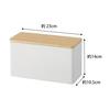 Yamazaki Lin Bathroom Storage Case Natural, Approx. 23X10.5X14cm, 4808