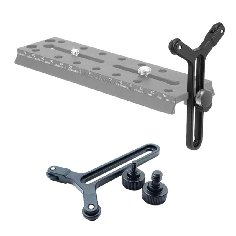 Y Bracket Lens Support with Double Wheel Y Shaped Lens Support Bracket Vertical Frame Adjustable Lens Support