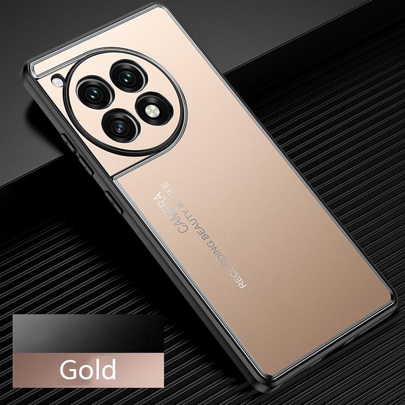 Aluminum Alloy Sandblasted Back Plate Case For OnePlus Ace 3 Pro Ace3 Ace 3V 2 Pro Ace3 1+ 12R 11R Metal Camera Protective Cover