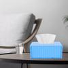 Decorative Rectangular Shipping Container Tissue Box Vintage Style Holder for Home Office Car Bathroom Kitchen Napkin Facial