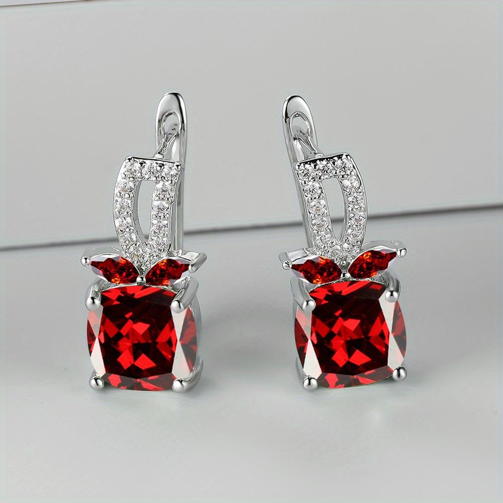 

1 пара висячих сережек в форме яблока с зеленым камнем квадратной огранки, серебряные серьги в стиле яблока с фруктами, кольцо для невесты, обручальные украшения