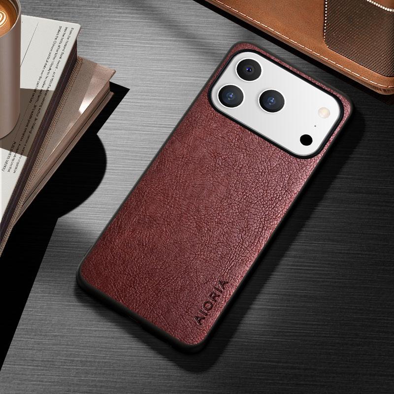 For Apple IPhone 17 18 Pro Max 17e Case Funda Capa Stylish Business Style Durable Pu Leather Cover for Iphone Air Case Coque
