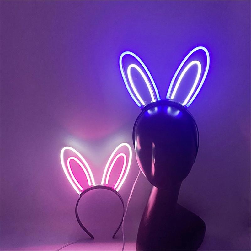 LED Glowing Hairband For Parties With Color Changing Lights And Comfortable LED Costume Props Role Play Birthday Party