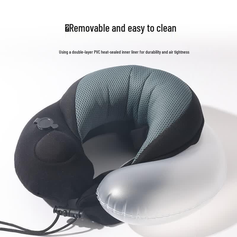 DCLOUD Press-Type Inflatable U-Shaped Neck Pillow