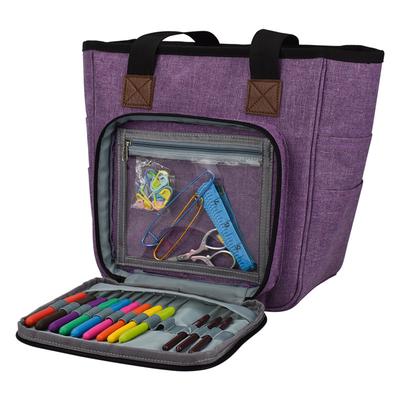 Mass Capacity Knitting Yarn Ball Tote Case Crochet Hooks Needles Storage Bag
