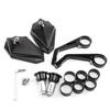 Universal Aluminum Rearview Mirror Motorcycle Handlebar Retro Style Triangle Strong Vibration Resistance