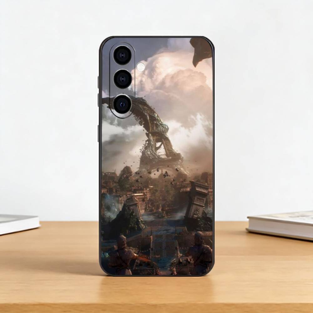 

Game C-Clair Obscur E-Expedition 33 Phone Case Black Silicone Soft For Samsung Galaxy A73,A72,A71,A70,A53,A52,A51 Samsung a21