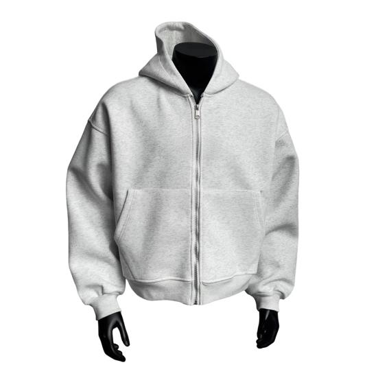 Ryggsekk-hettegenser for menn kvinner kreativ glidelåscardigan med ryggsekk lett reise hettegenser avslappet unisex hettegenser genser