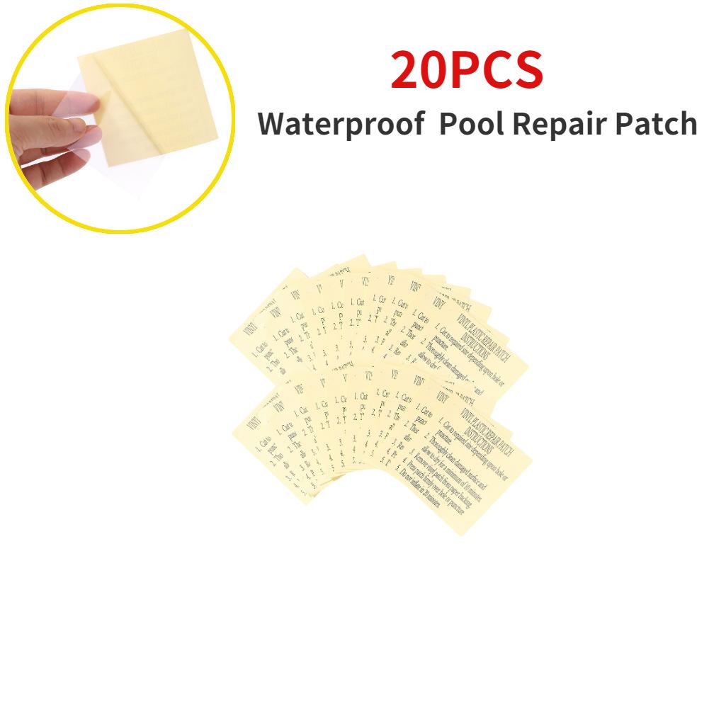 10-100pcs Self-Adhesive Pool Repair Patch Waterproof Pool Liner PVC Repairing Patches Stickers for Inflatable Products Boat Raft