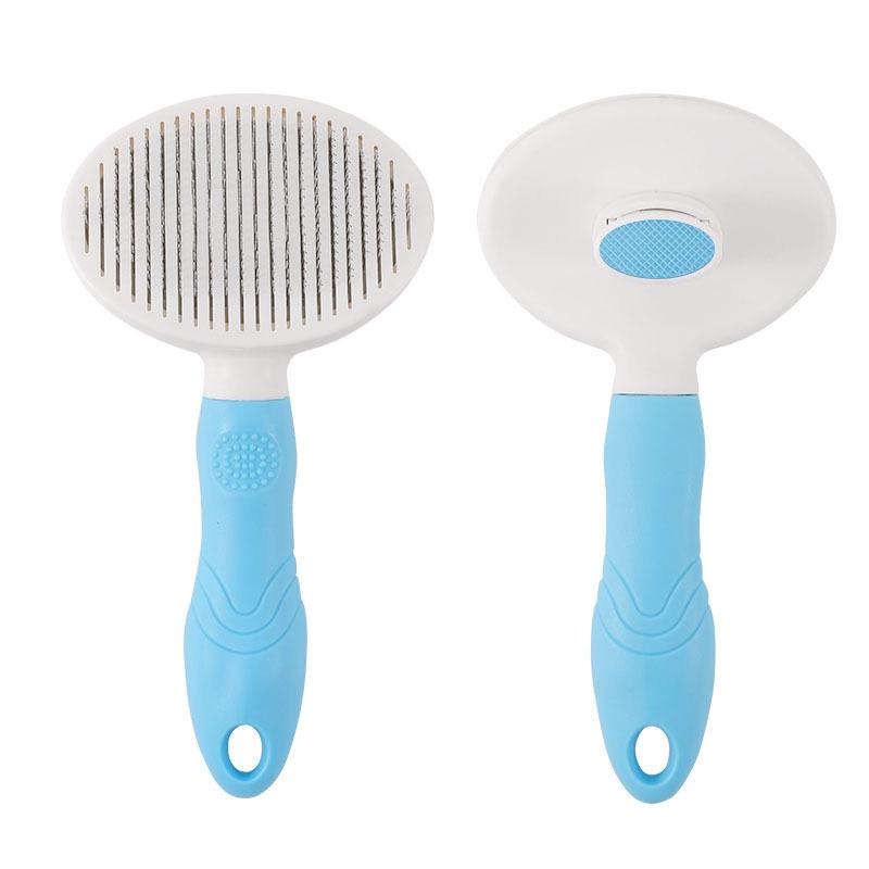 

Pet self-cleaning needle comb cat dog hair brush hair removal comb to remove floating hair cat hair loss cleaner pet supplies cat comb opp bag, need cardboard packaging plus 0.5 yuan