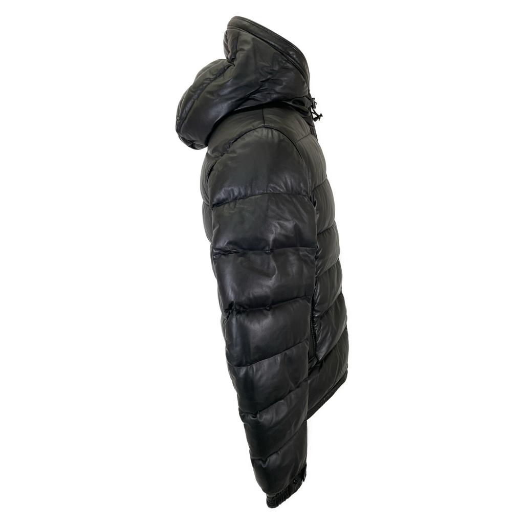 Moncler [Stare bună/Regular intern/Model 2020] GEBROULAZ Jachetă cu glugă din piele de miel cu puf 1 negruFolosit