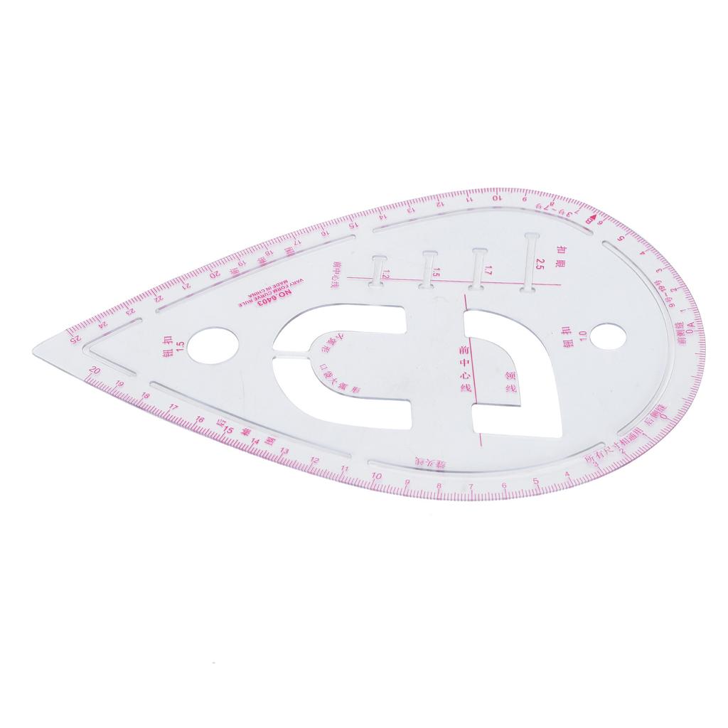 Sleeve Curve Ruler Plastic Tailoring Sewing Button Positioning Proofing Clothing Design Tool