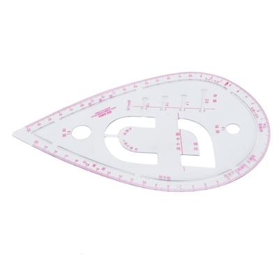 Ärmelkurvenlineal aus Kunststoff, Schneiderei, Nähen, Knopfpositionierung, Proofing, Kleidungsdesign-Tool