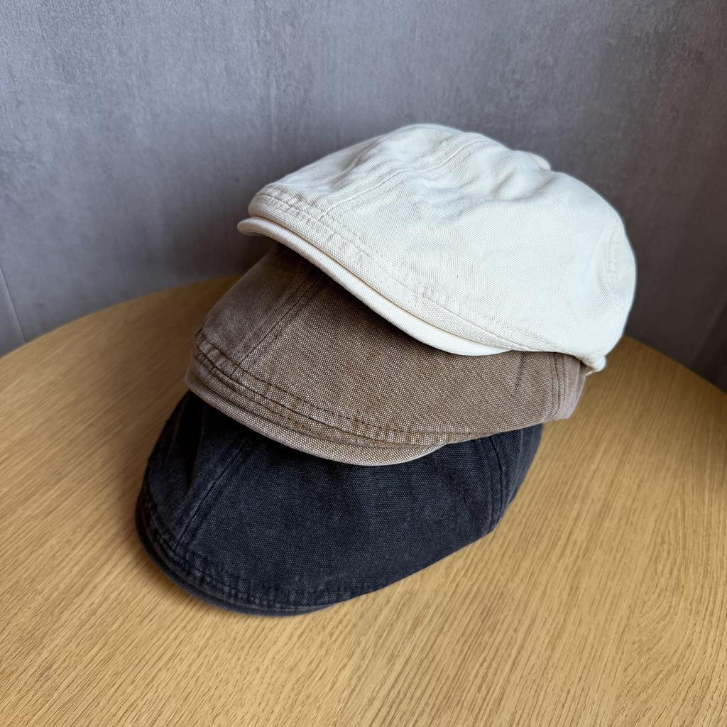 Korean Vintage Classic Cotton Cap With Short Brim And Breathable Material For Spring Fall