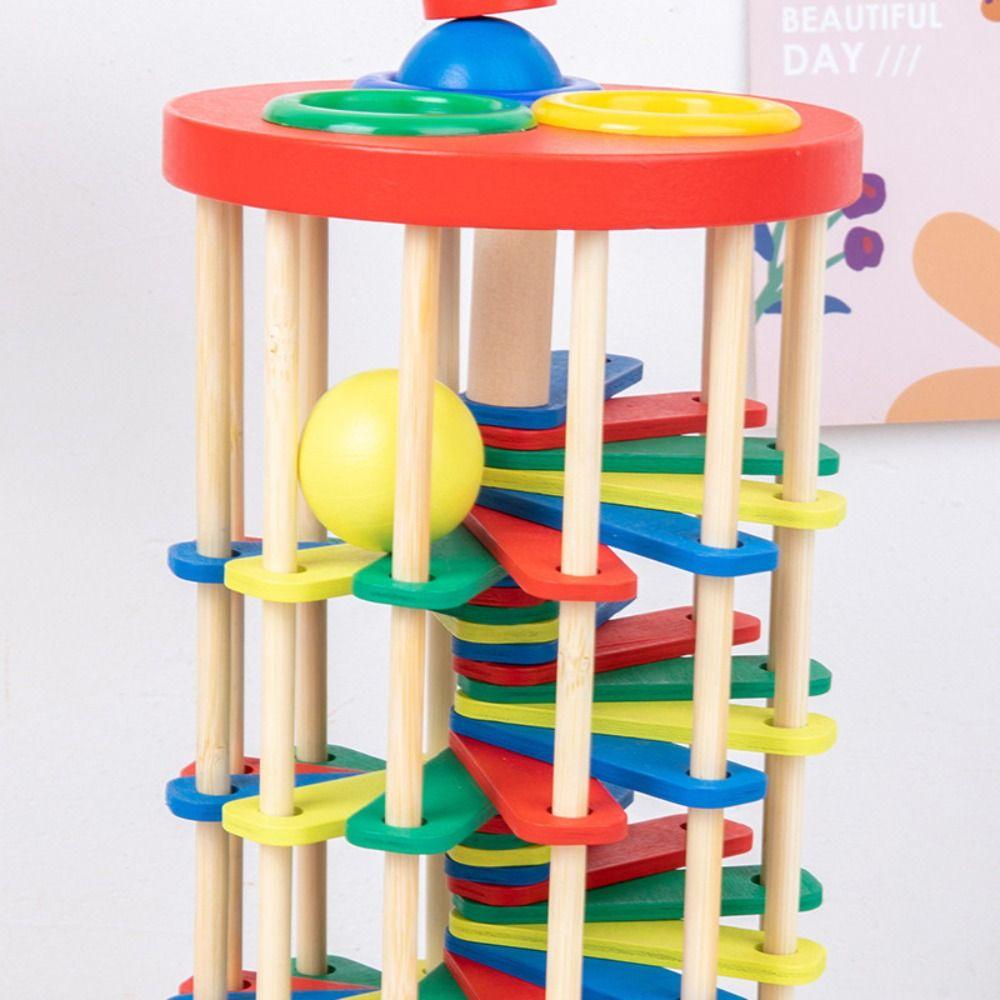 With Hammer Knock Ball Drop Ladder Game Hand-Eye Coordination Training Toys  Home Decoration