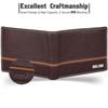 Denial Brown Leather Wallet for Men | Wallets Men with RFID Blocking | Mens Wallet Leather