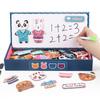 Wooden Puzzle Magnetic Toys Children Ages Animal Dress Up Educational Gift Fun