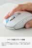 ELECOM Precisionist Wireless Bluetooth 8 Tilt IR LED Medium White Mouse, Silent, Rechargeable, 2.4GHz, Buttons, Multi-Pairing (3 Devices), Wheel,