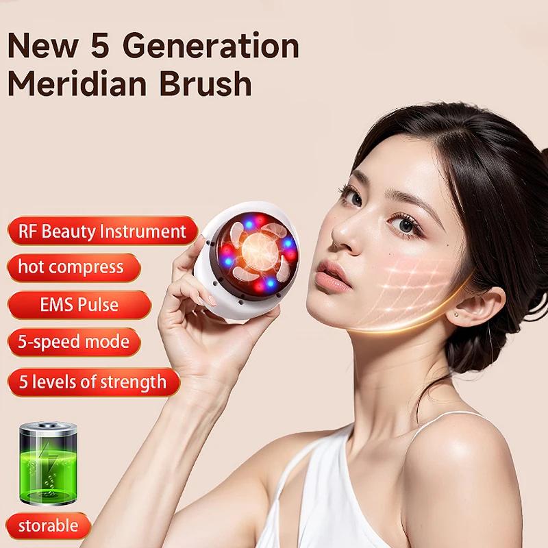 5 Speed RF Electric Guasha Scraping Massage Cupping Body Massager Vacuum Cans Suction Heating Fat Burner Anti-cellulite Massager